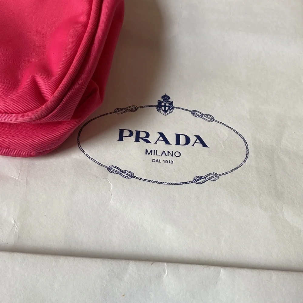 Hot pink Prada Nylon Tessutto pouchette - Picture 2 of 5